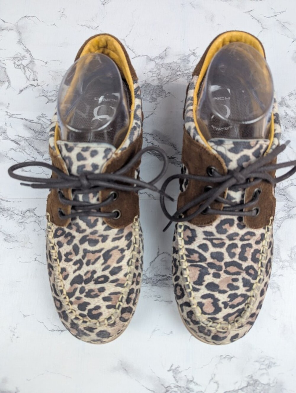 Cinch Women's Leopard Print Driving Moccasins Suede Loafers Size 8.5B CCW3016 - Picture 2 of 14